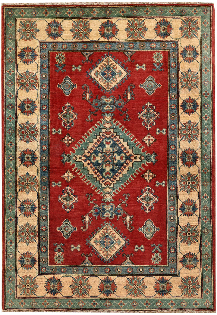 Firebrick Kazak 4' x 5' 9 - No. 66588 - ALRUG Rug Store