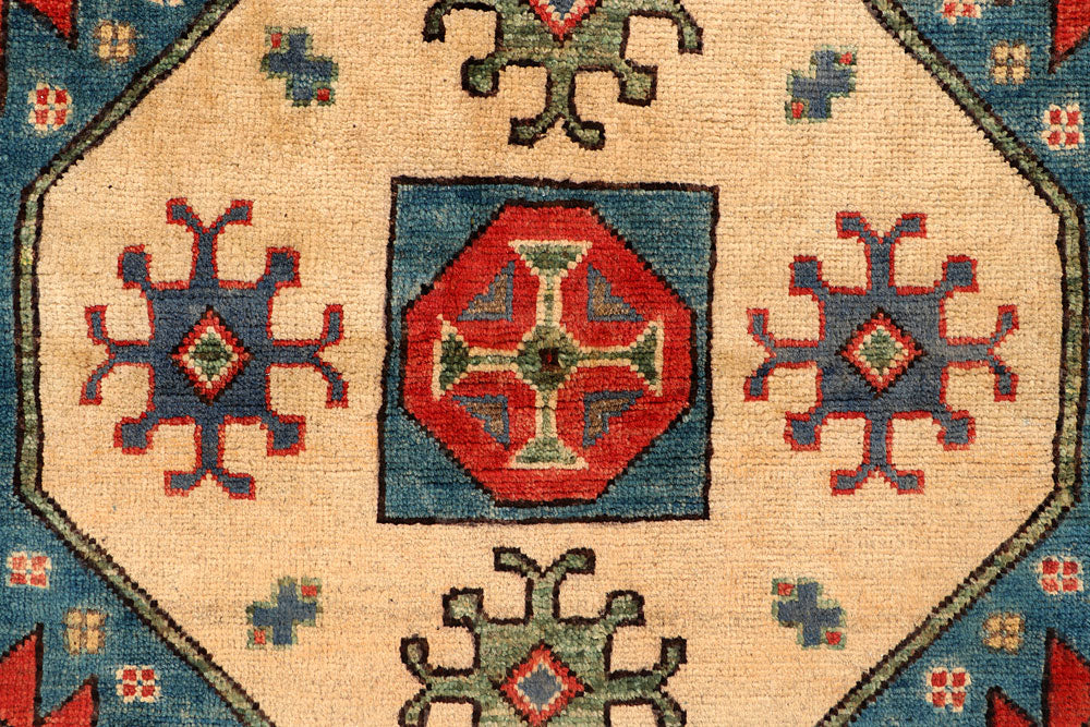 Navajo White Kazak 3' 11 x 5' 10 - No. 66589 - ALRUG Rug Store