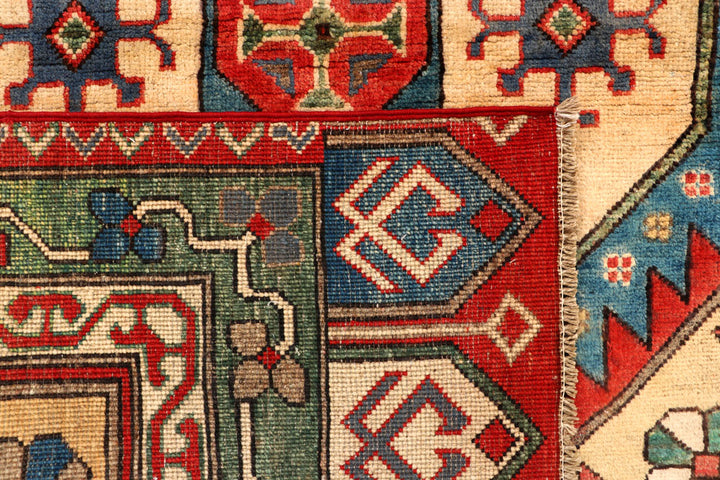 Navajo White Kazak 3' 11 x 5' 10 - No. 66589 - ALRUG Rug Store