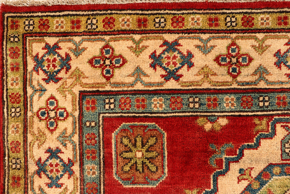 Firebrick Kazak 3' 11 x 5' 10 - No. 66590 - ALRUG Rug Store