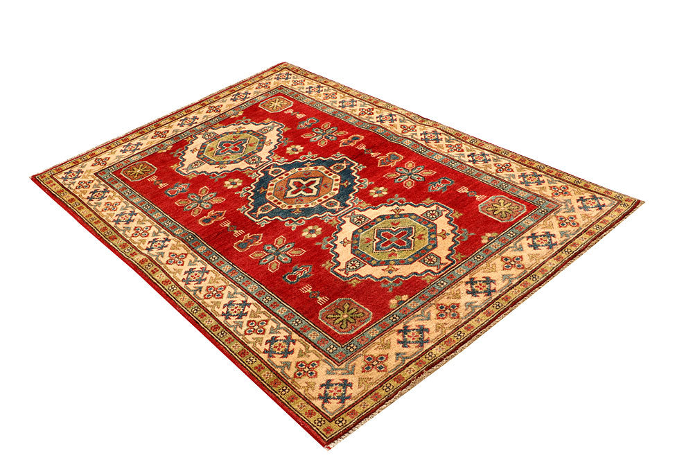 Firebrick Kazak 3' 11 x 5' 10 - No. 66590 - ALRUG Rug Store