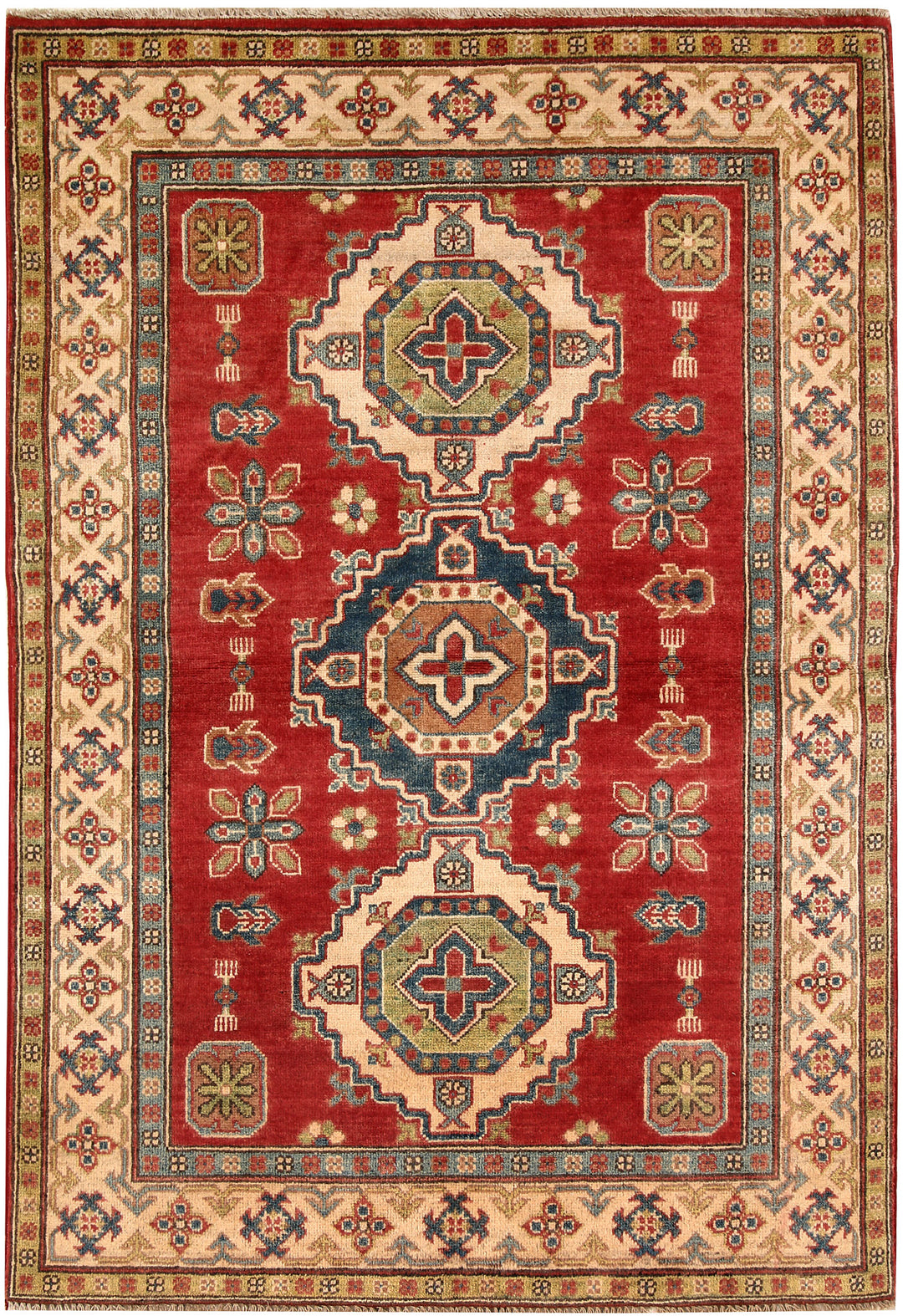 Firebrick Kazak 3' 11 x 5' 10 - No. 66590 - ALRUG Rug Store