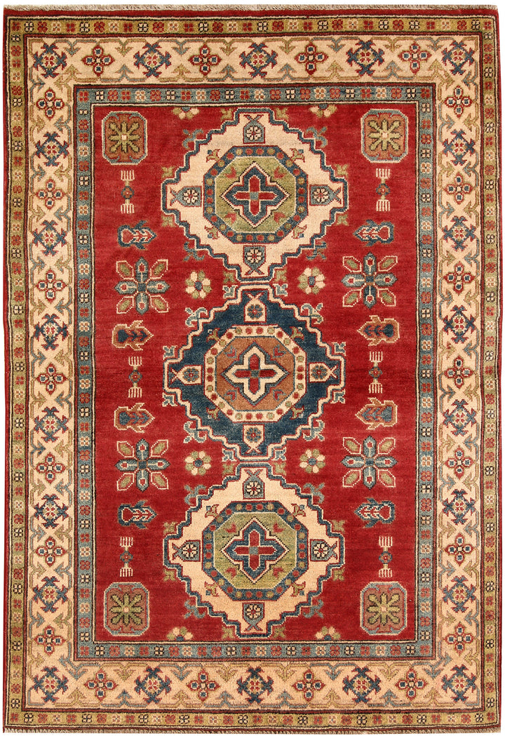 Firebrick Kazak 3' 11 x 5' 10 - No. 66590 - ALRUG Rug Store
