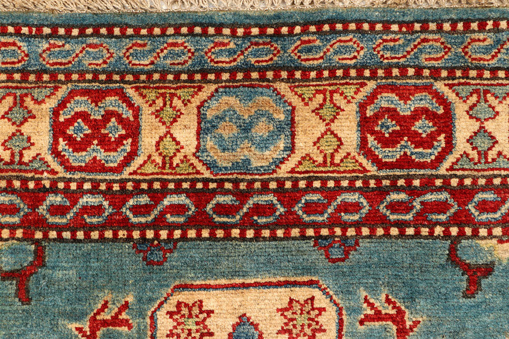 Cadet Blue Kazak 3' 8 x 6' 2 - No. 66591 - ALRUG Rug Store