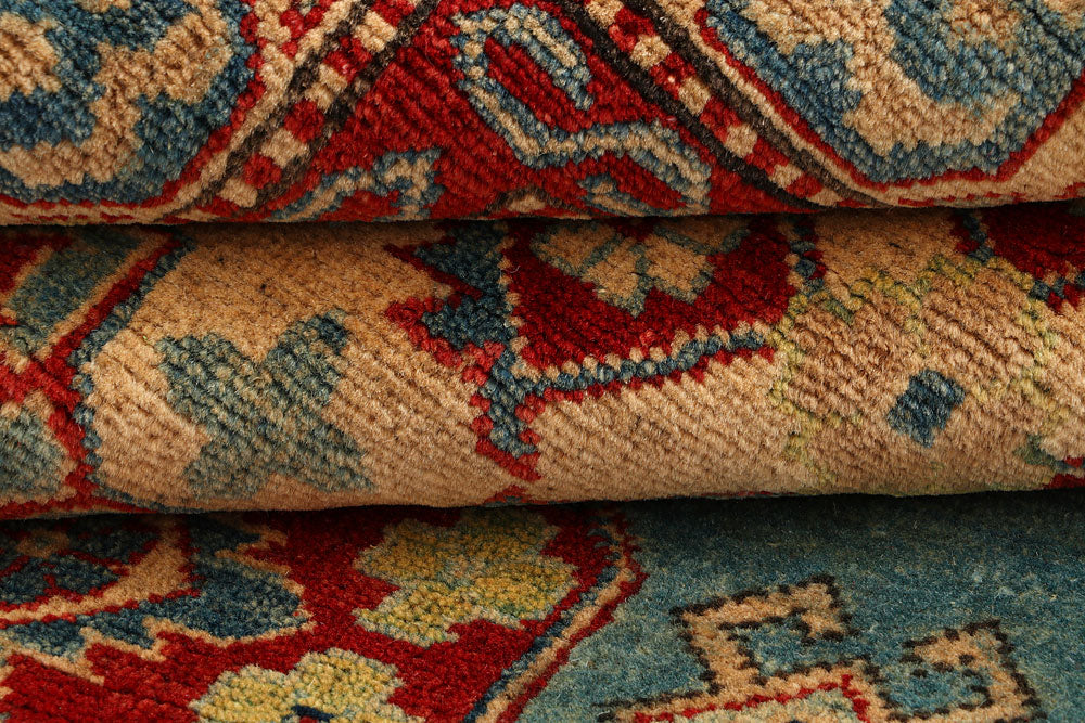 Cadet Blue Kazak 3' 8 x 6' 2 - No. 66591 - ALRUG Rug Store