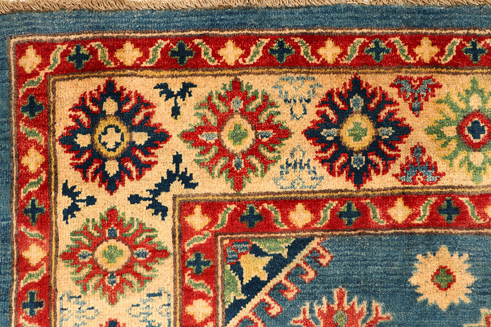 Steel Blue Kazak 5' x 6' 11 - No. 66593 - ALRUG Rug Store