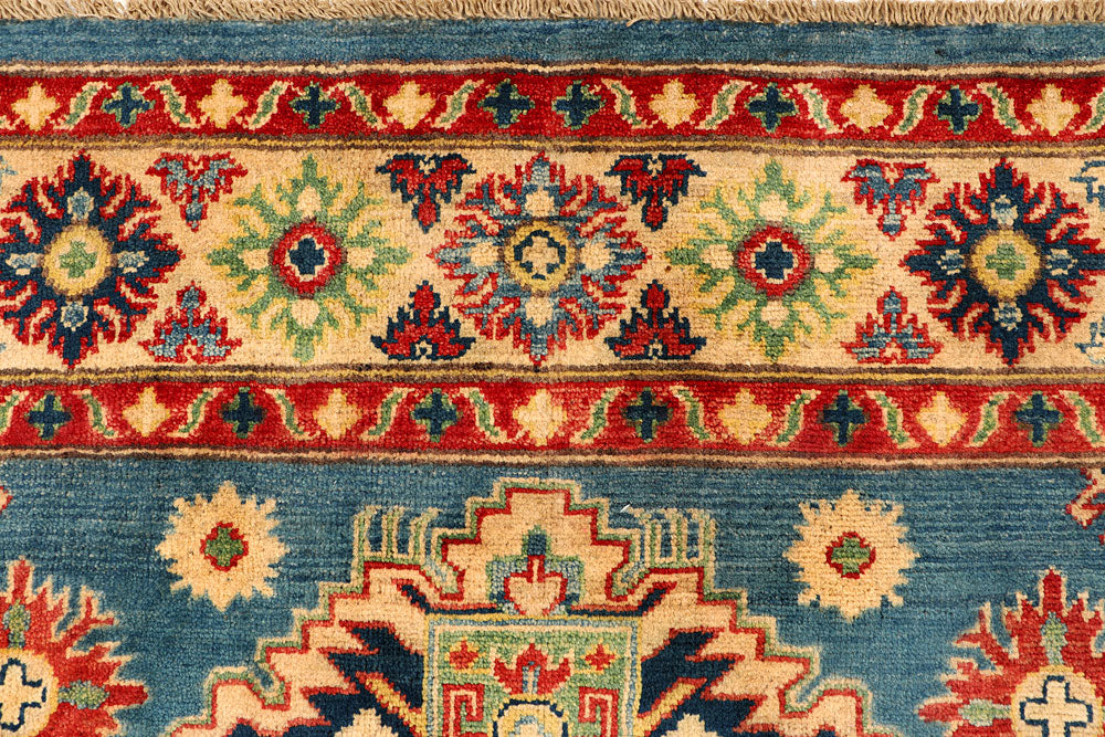 Steel Blue Kazak 5' x 6' 11 - No. 66593 - ALRUG Rug Store