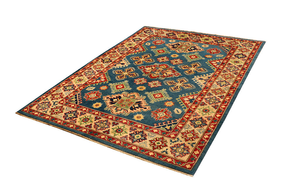Steel Blue Kazak 5' x 6' 11 - No. 66593 - ALRUG Rug Store