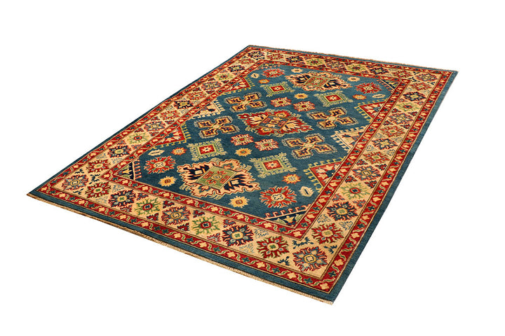 Steel Blue Kazak 5' x 6' 11 - No. 66593 - ALRUG Rug Store