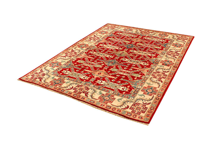 Firebrick Kazak 4' 11 x 6' 6 - No. 66594 - ALRUG Rug Store