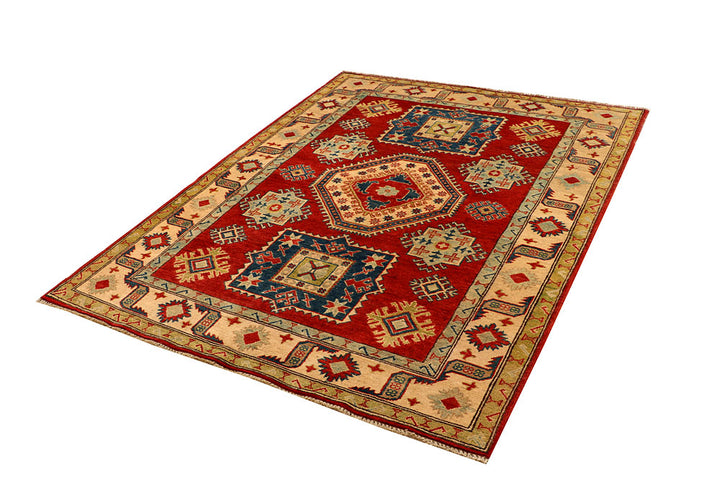 Firebrick Kazak 5' 1 x 6' 5 - No. 66595 - ALRUG Rug Store