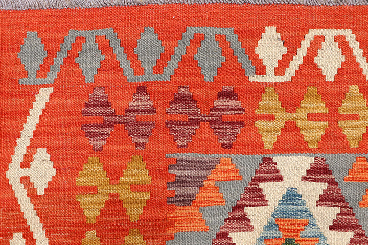 Multi Colored Kilim 5' 1 x 6' 6 - No. 66598 - ALRUG Rug Store