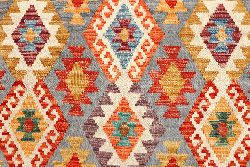 Multi Colored Kilim 5' 1 x 6' 6 - No. 66598 - ALRUG Rug Store