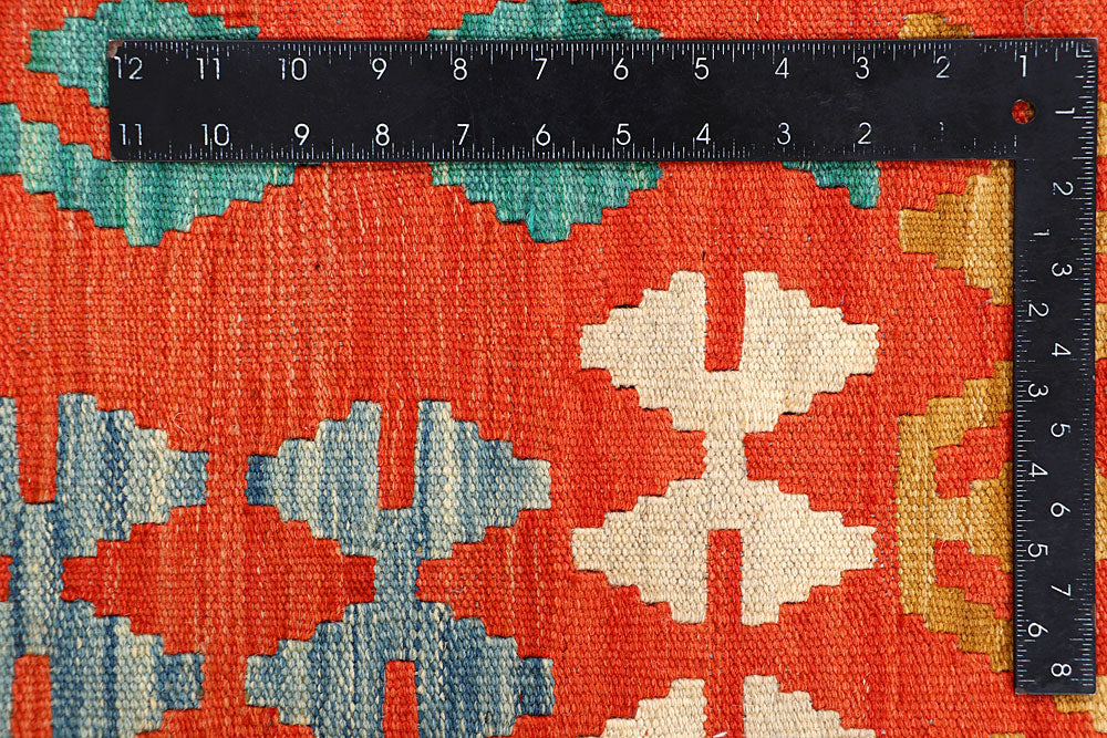 Multi Colored Kilim 5' 1 x 6' 6 - No. 66598 - ALRUG Rug Store