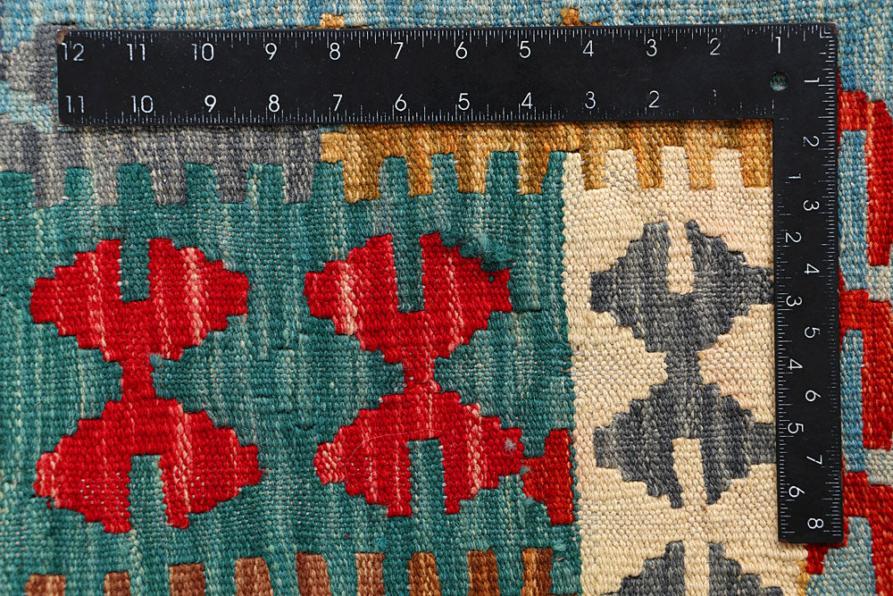 Multi Colored Kilim 5' x 6' 4 - No. 66599 - ALRUG Rug Store