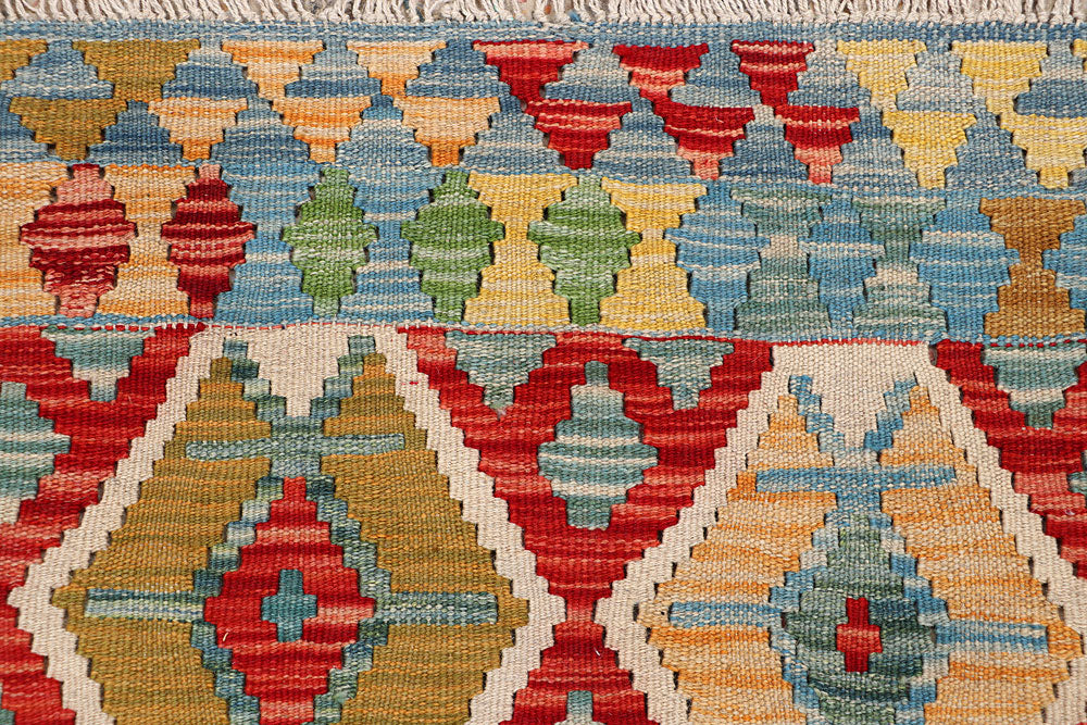 Multi Colored Kilim 5' 1 x 6' 4 - No. 66600 - ALRUG Rug Store