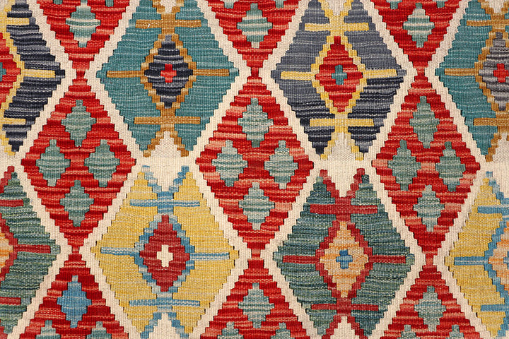 Multi Colored Kilim 5' 1 x 6' 4 - No. 66600 - ALRUG Rug Store