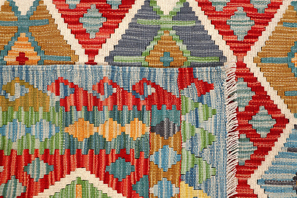 Multi Colored Kilim 5' 1 x 6' 4 - No. 66600 - ALRUG Rug Store