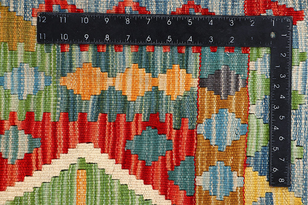 Multi Colored Kilim 5' 1 x 6' 4 - No. 66600 - ALRUG Rug Store