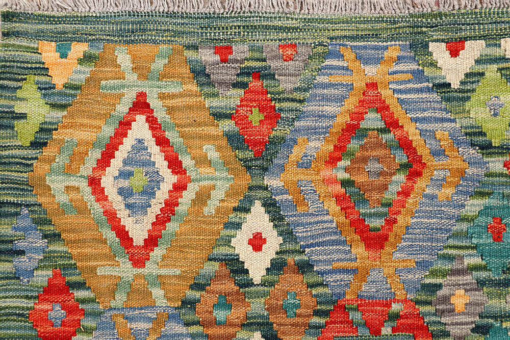 Multi Colored Kilim 5' 1 x 6' 5 - No. 66601 - ALRUG Rug Store