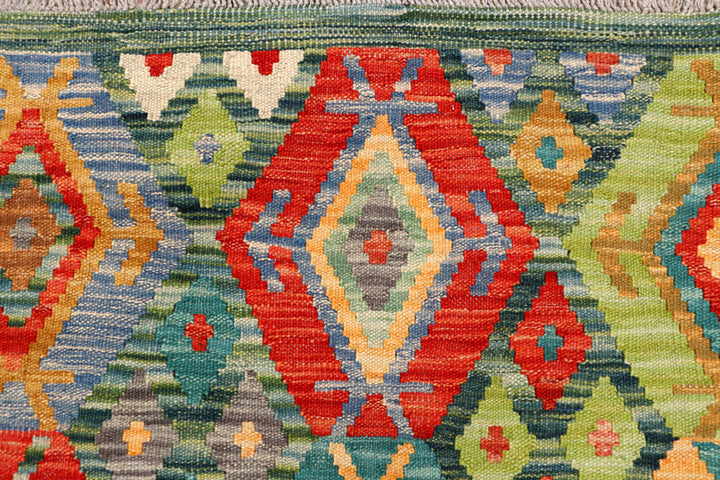Multi Colored Kilim 5' 1 x 6' 5 - No. 66601 - ALRUG Rug Store