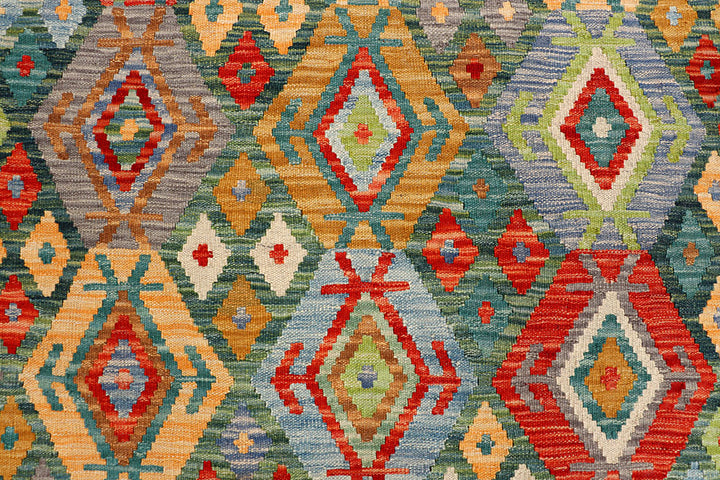 Multi Colored Kilim 5' 1 x 6' 5 - No. 66601 - ALRUG Rug Store