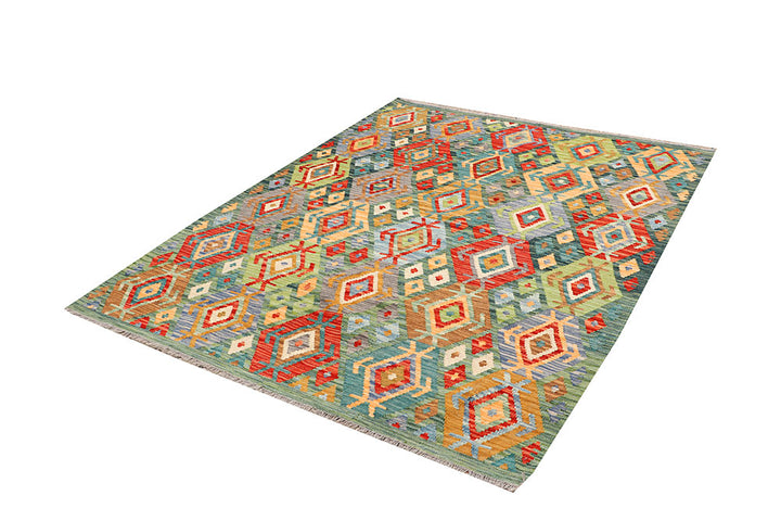 Multi Colored Kilim 5' 1 x 6' 5 - No. 66601 - ALRUG Rug Store