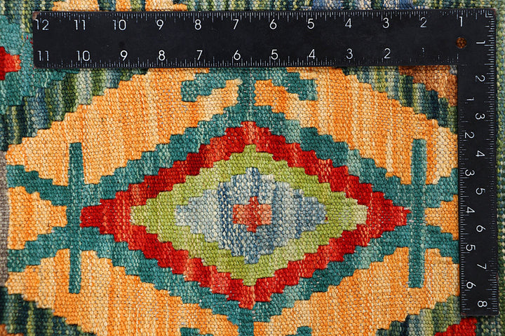 Multi Colored Kilim 5' 1 x 6' 5 - No. 66601 - ALRUG Rug Store