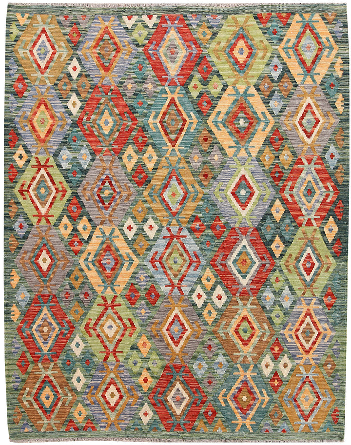 Multi Colored Kilim 5' 1 x 6' 5 - No. 66601 - ALRUG Rug Store