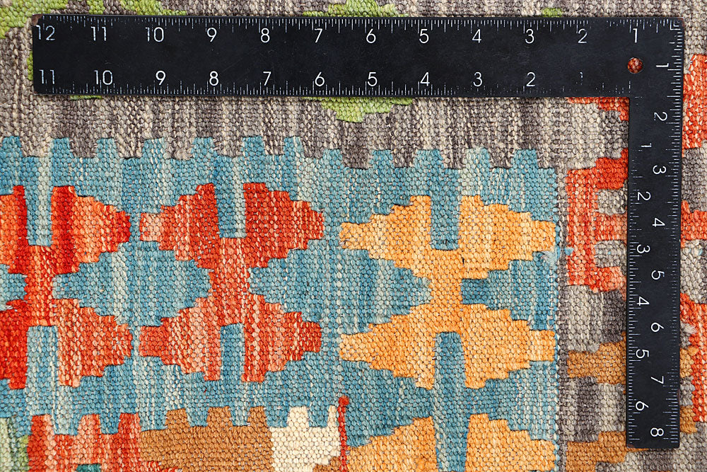 Multi Colored Kilim 5' 3 x 6' 4 - No. 66603 - ALRUG Rug Store