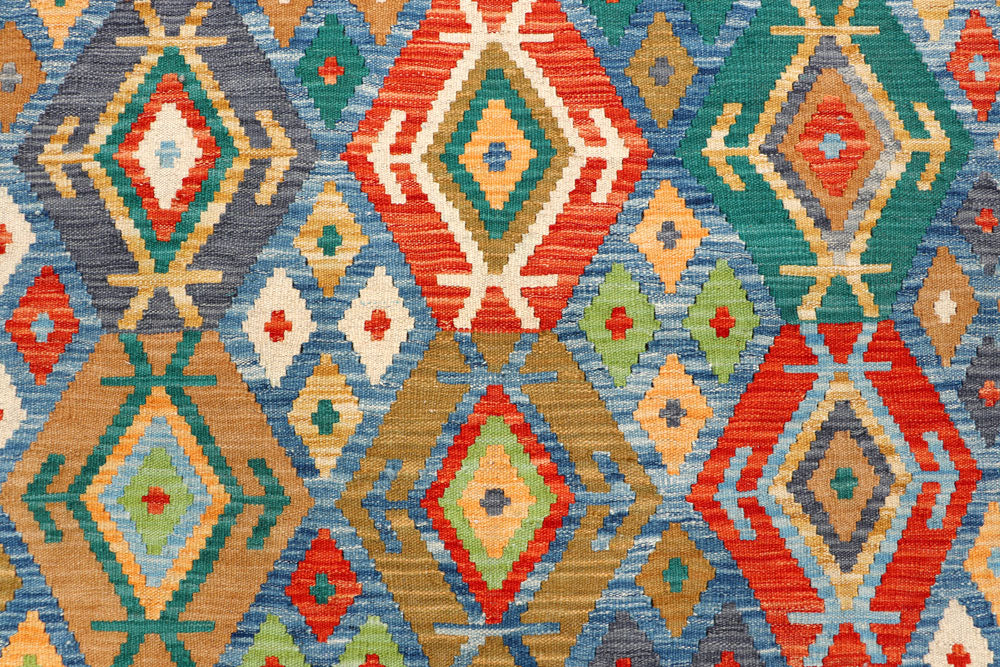 Multi Colored Kilim 5' 1 x 6' 6 - No. 66604 - ALRUG Rug Store