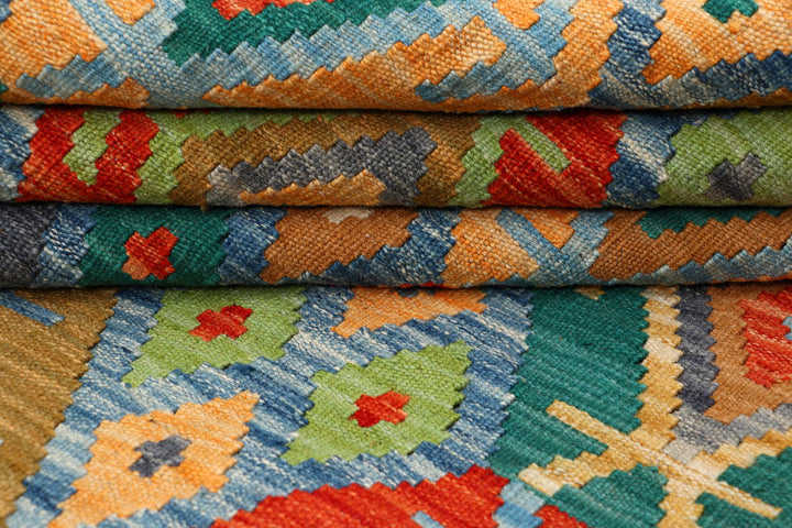 Multi Colored Kilim 5' 1 x 6' 6 - No. 66604 - ALRUG Rug Store