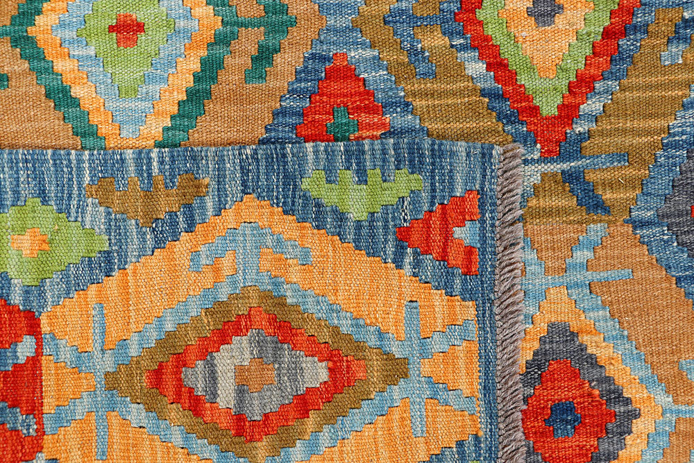 Multi Colored Kilim 5' 1 x 6' 6 - No. 66604 - ALRUG Rug Store