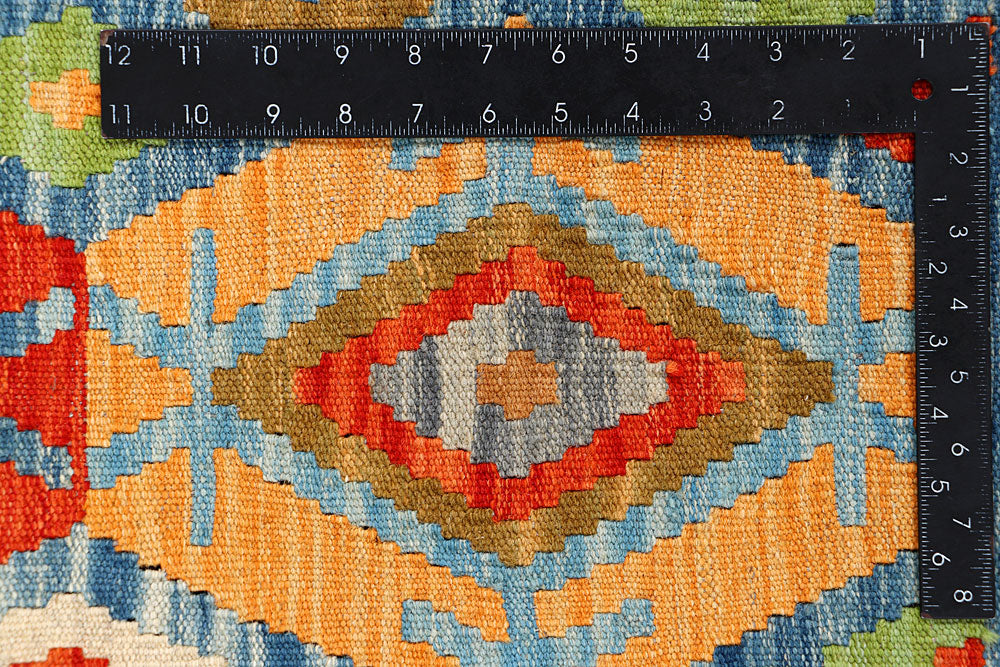 Multi Colored Kilim 5' 1 x 6' 6 - No. 66604 - ALRUG Rug Store