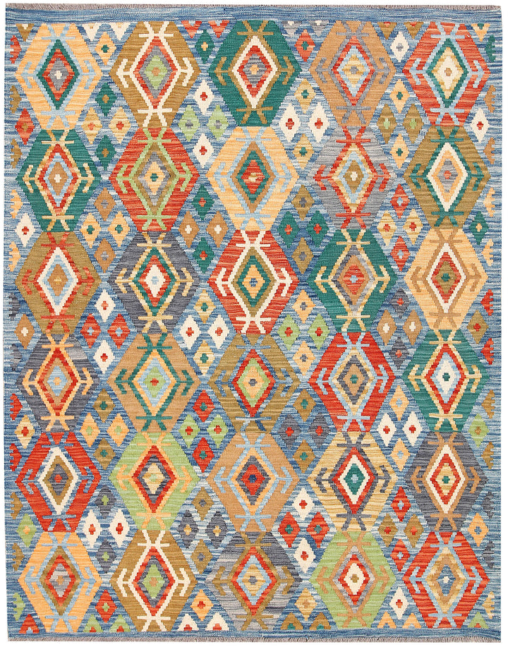 Multi Colored Kilim 5' 1 x 6' 6 - No. 66604 - ALRUG Rug Store