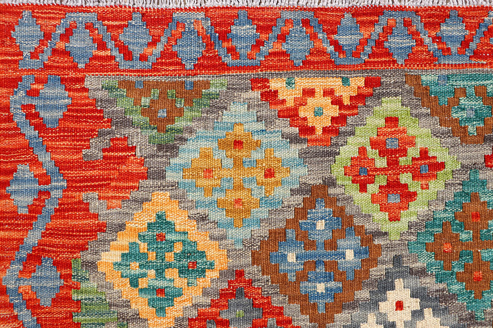 Multi Colored Kilim 5' 2 x 6' 3 - No. 66605 - ALRUG Rug Store