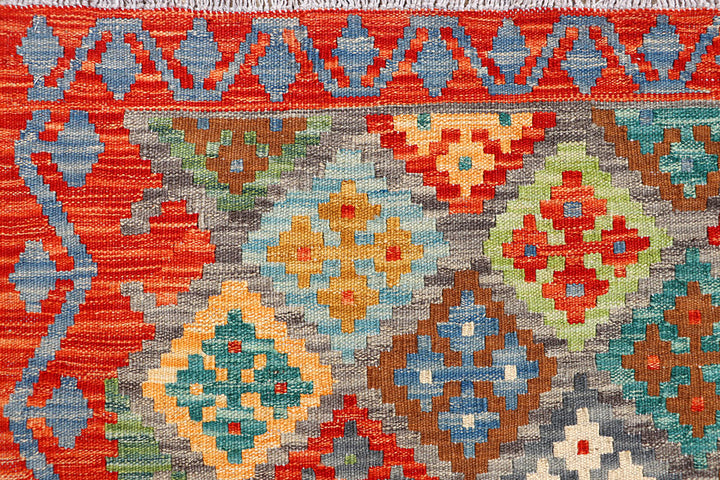 Multi Colored Kilim 5' 2 x 6' 3 - No. 66605 - ALRUG Rug Store