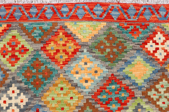 Multi Colored Kilim 5' 2 x 6' 3 - No. 66605 - ALRUG Rug Store