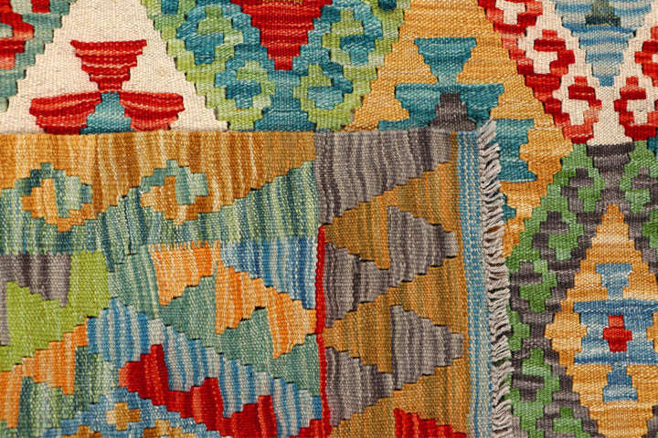 Multi Colored Kilim 4' 11 x 6' 3 - No. 66607 - ALRUG Rug Store
