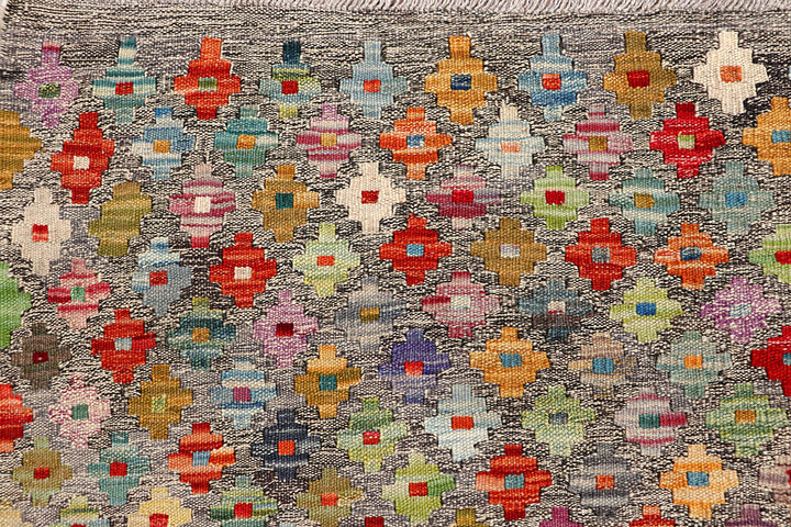 Multi Colored Kilim 5' 2 x 6' 3 - No. 66608 - ALRUG Rug Store