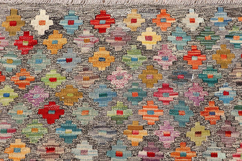 Multi Colored Kilim 5' 2 x 6' 3 - No. 66608 - ALRUG Rug Store