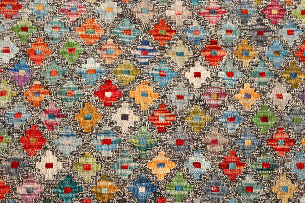 Multi Colored Kilim 5' 2 x 6' 3 - No. 66608 - ALRUG Rug Store