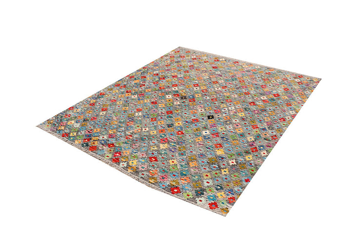 Multi Colored Kilim 5' 2 x 6' 3 - No. 66608 - ALRUG Rug Store