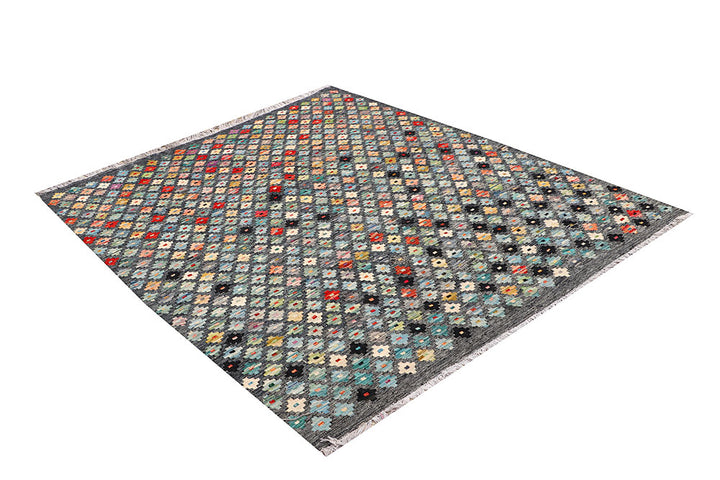 Multi Colored Kilim 5' 2 x 6' 6 - No. 66609 - ALRUG Rug Store