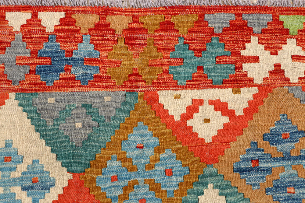 Multi Colored Kilim 5' 1 x 6' 5 - No. 66610 - ALRUG Rug Store