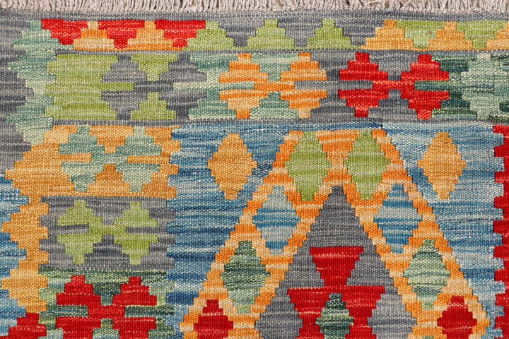 Multi Colored Kilim 4' 11 x 6' 4 - No. 66611 - ALRUG Rug Store
