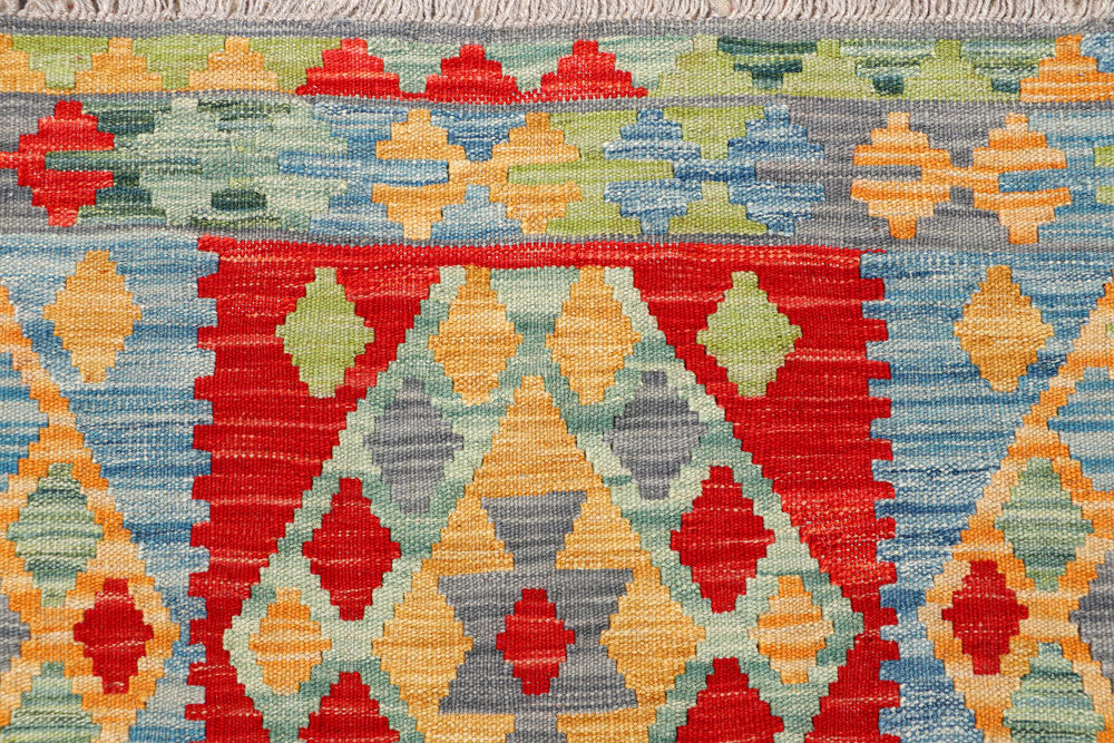 Multi Colored Kilim 4' 11 x 6' 4 - No. 66611 - ALRUG Rug Store