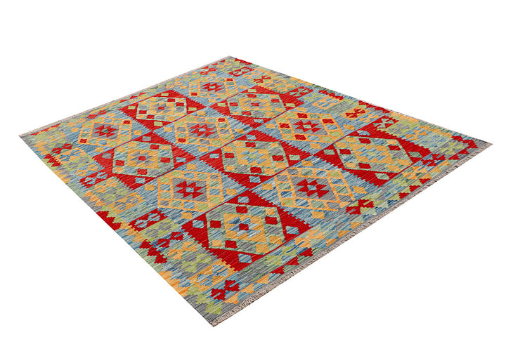 Multi Colored Kilim 4' 11 x 6' 4 - No. 66611 - ALRUG Rug Store