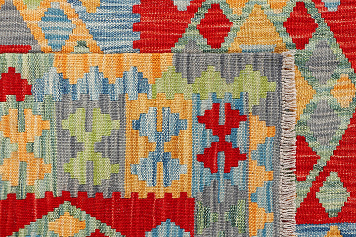 Multi Colored Kilim 4' 11 x 6' 4 - No. 66611 - ALRUG Rug Store
