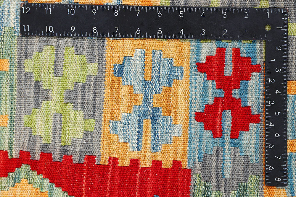 Multi Colored Kilim 4' 11 x 6' 4 - No. 66611 - ALRUG Rug Store